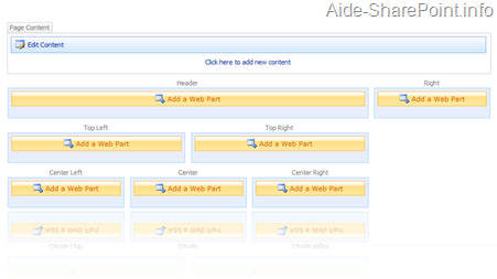 Page de WebPart en SharePoint 2007